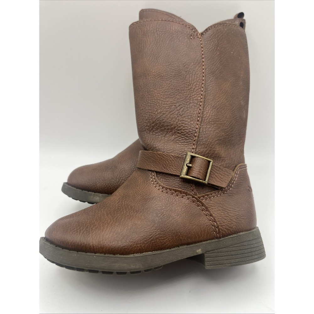 Osh Kosh Brown Girls Boots Lumi Riding Toddler Size 7 M